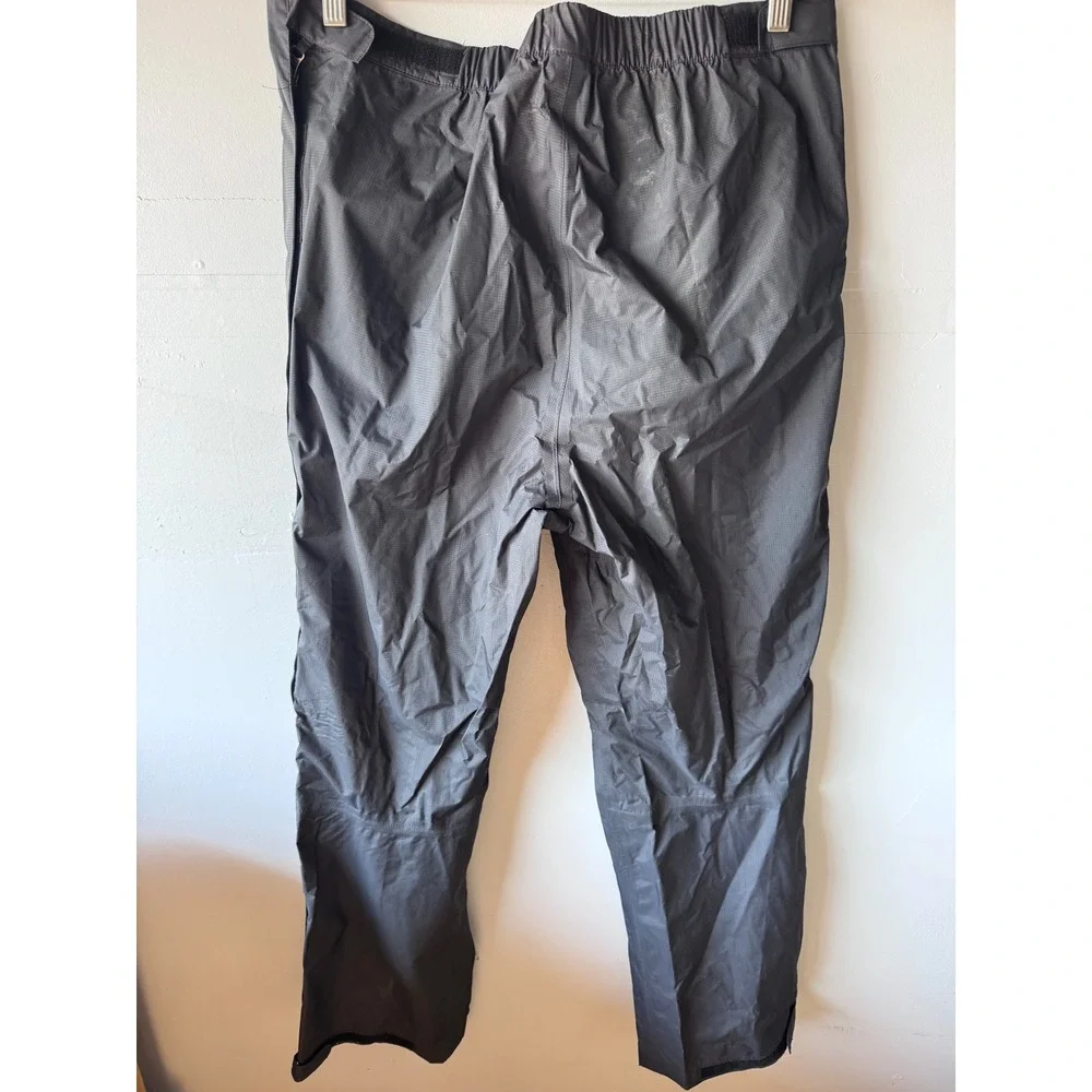 The North Face HyVent DT Black Waterproof Ripstop Rain Pants XL Full Side Zip